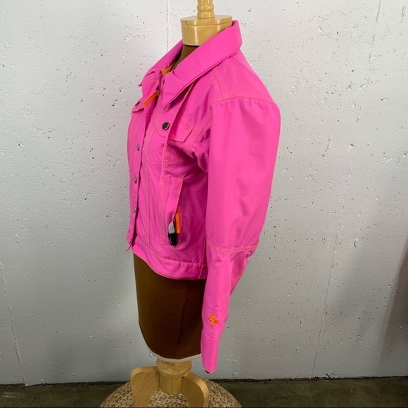 JC de Castelbajac Small Fuchsia Pink Ski Jacket - Picture 3 of 14